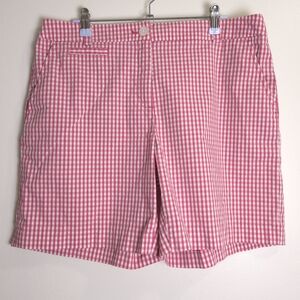 JONES NEW YORK Vintage Classic Red‎ Gingham Check Short 12